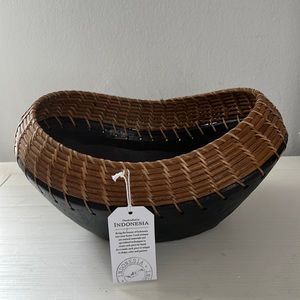 Stylish black vase